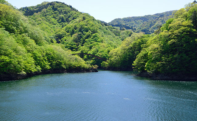 塩原ダム湖