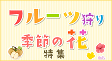 フルーツ狩り・季節の花特集