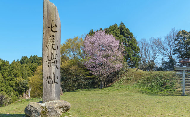 七尾城本丸跡