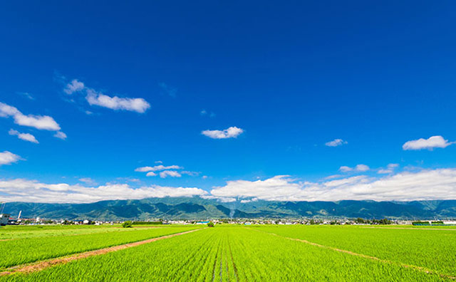 安曇野　田園風景