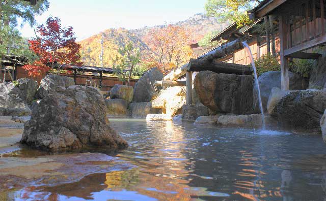 平湯館　大露天風呂