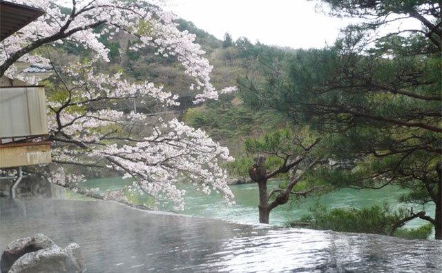 湯けむりの里 柏屋 女性露天風呂