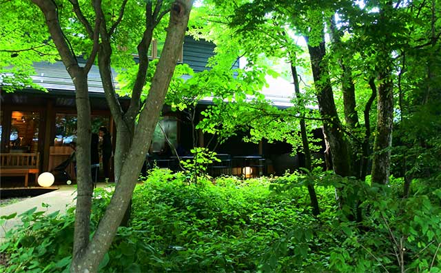 軽井沢　ハルニレテラス
