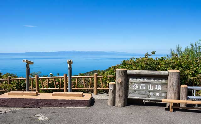 弥彦山頂