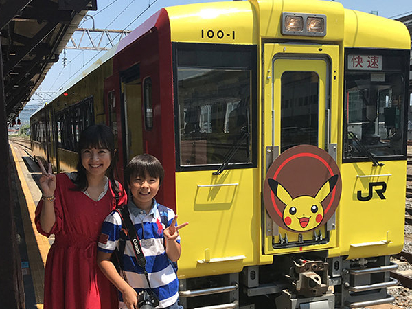 ポケモン列車で親子旅へGo!ピカチュウづ くしの世界に大興奮